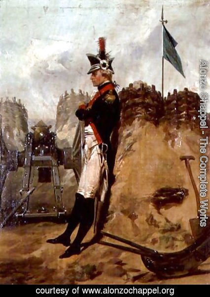 Alonzo Chappel - Alexander Hamilton (1757-1804) in the Uniform of the New York Artillery