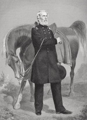 Alonzo Chappel - Portrait of General Edwin Vose Sumner (1797-1863)