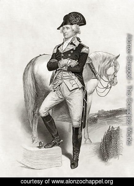 George Washington in 1775, from 'Life and Times of Washington', Volume I, 1857