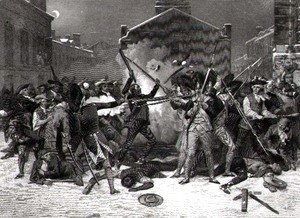 Alonzo Chappel - The Boston Massacre, 5th March 1770