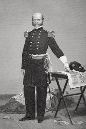 Alonzo Chappel - Portrait of Major General Ambrose Everett Burnside (1824-81)