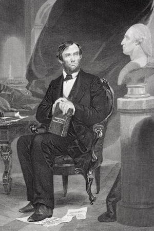 Alonzo Chappel - Portrait of Abraham Lincoln (1809-65)