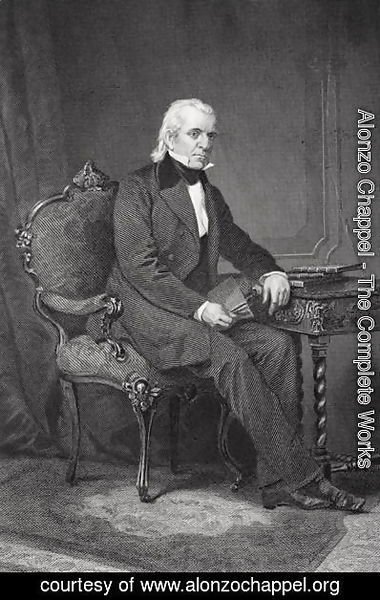 Alonzo Chappel - Portrait of James Knox Polk (1795-1849)