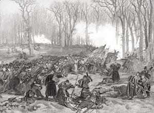 Alonzo Chappel - The Battle of Mill Creek, Kentucky, 1862
