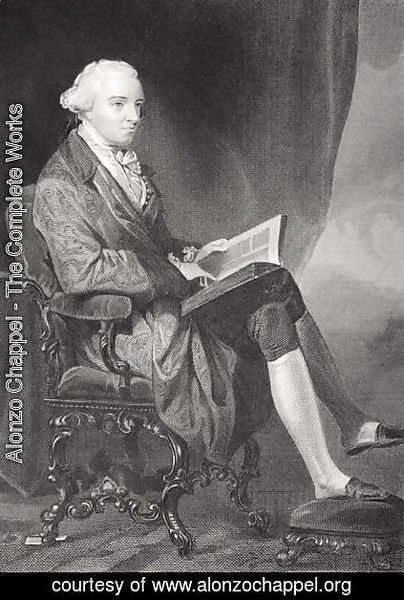 Alonzo Chappel - Portrait of John Hancock (1737-93)