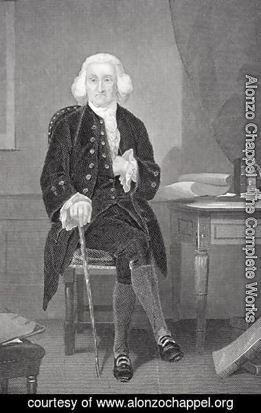 Alonzo Chappel - Portrait of Jonathan Trumbull (1710-85)