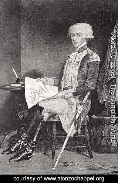 Alonzo Chappel - Portrait of Marie-Joseph-Paul-Yves-Roch-Gilbert Du Motier, Marquis de La Fayette (or Lafayette) (1757-1834)