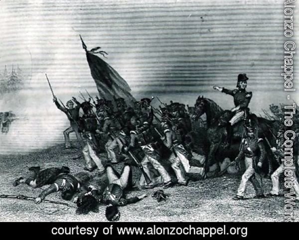 Alonzo Chappel - The Battle of Chippewa, General Scott Ordering the Charge of McNeil's Battalion, 5th July 1814