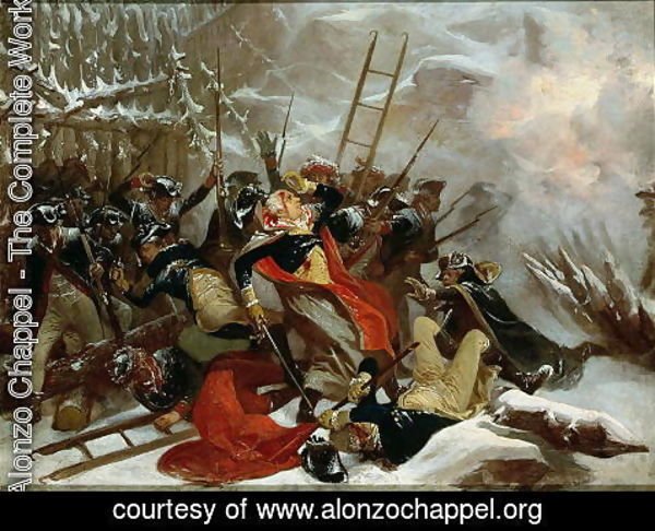 Alonzo Chappel - Death of General Richard Montgomery on 31st December 1775, 1865