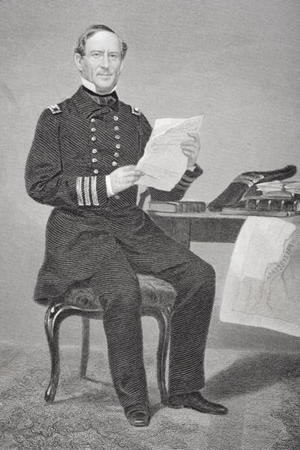 Alonzo Chappel - Portrait of Admiral David Glascoe Farragut (1801-70)
