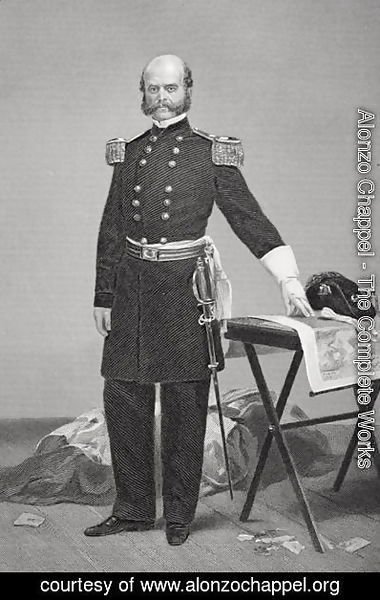 Portrait of Major General Ambrose Everett Burnside (1824-81)